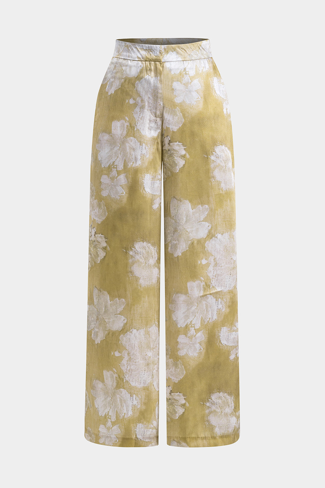 Floral Print Button Shirt And Trousers Set