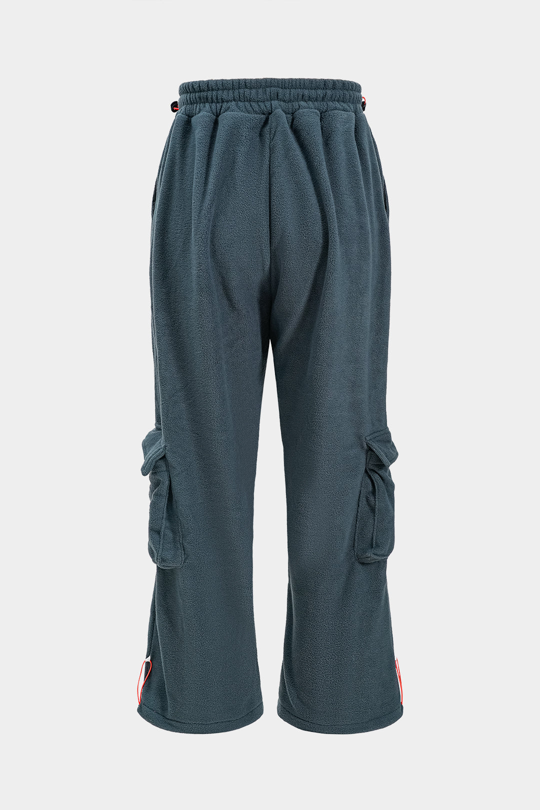 Pocket Drawstring Zipper Trousers Set