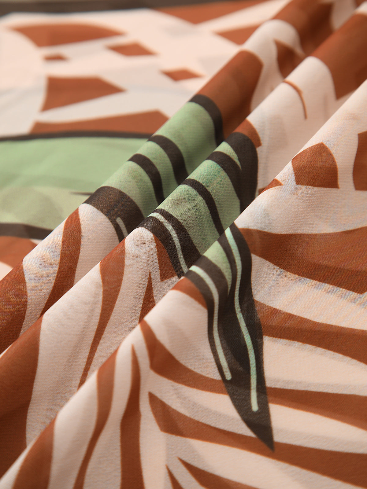 Bedruckter Chiffon-Überwurfrock „Coconut Grove“