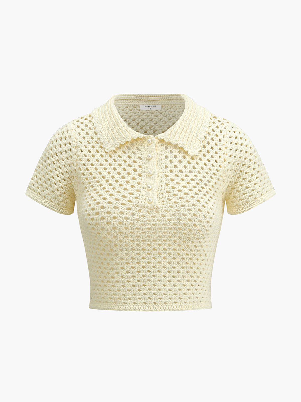 Ensemble jupe midi tricotée et perlée