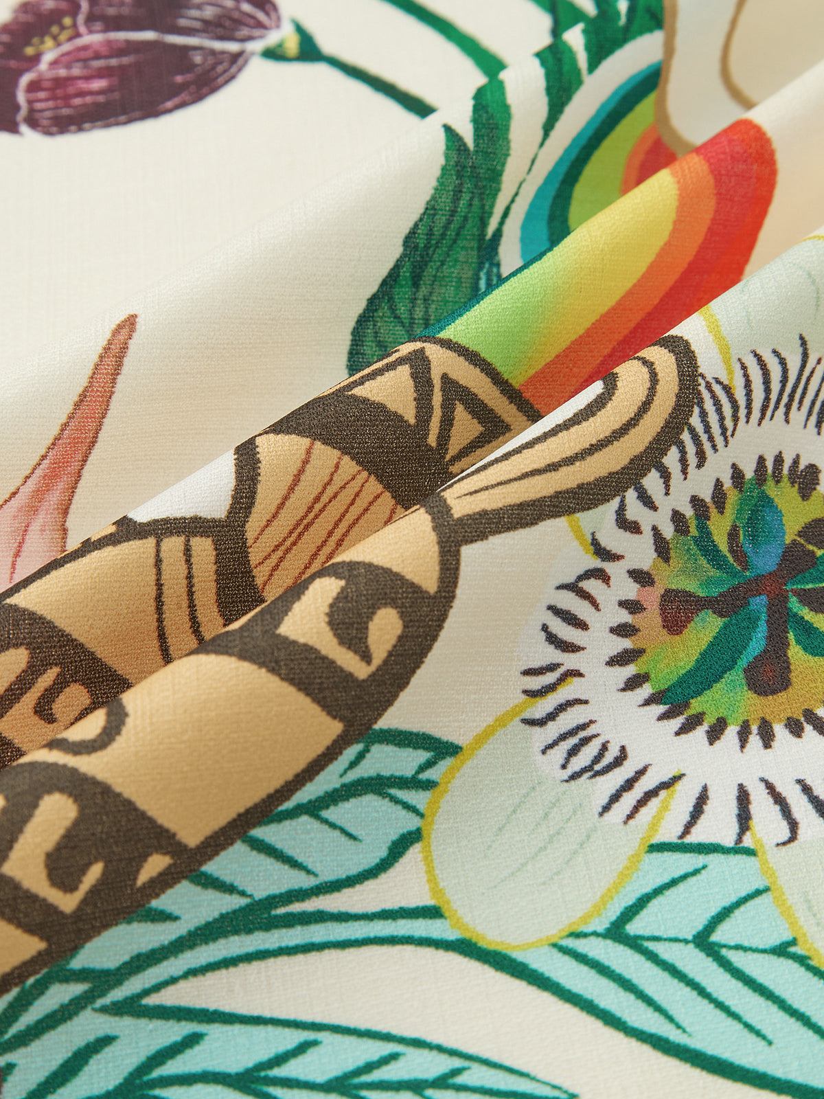 Robe courte imprimée à col et ceinture