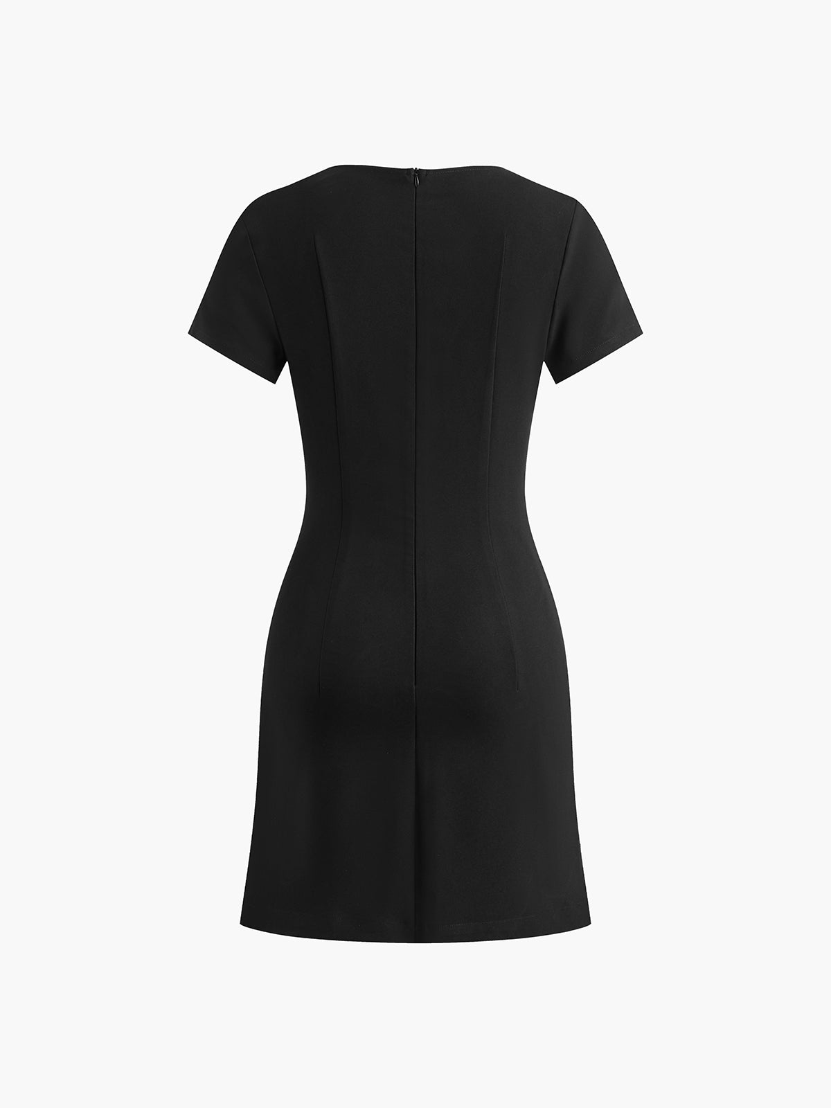 Robe courte fendue sur le côté avec nœud