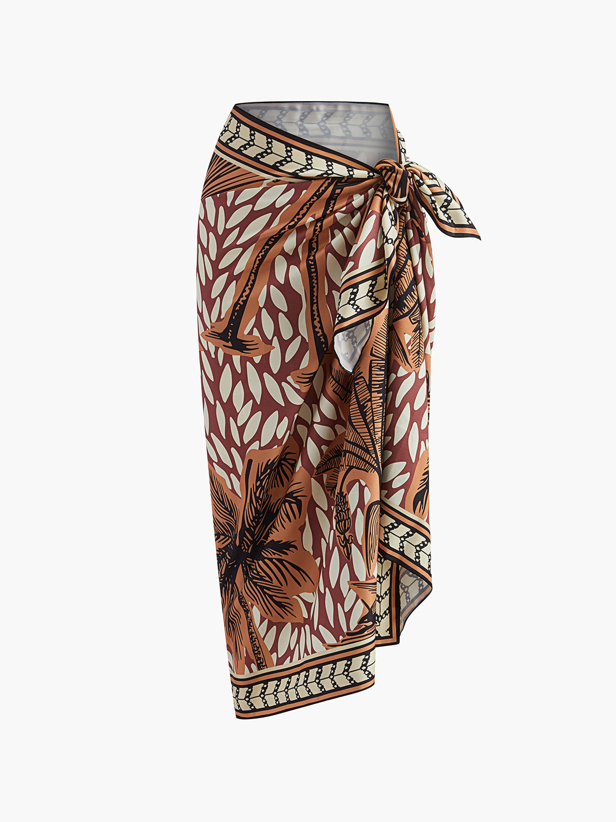 Strandkleid mit Blumenmuster und Knoten