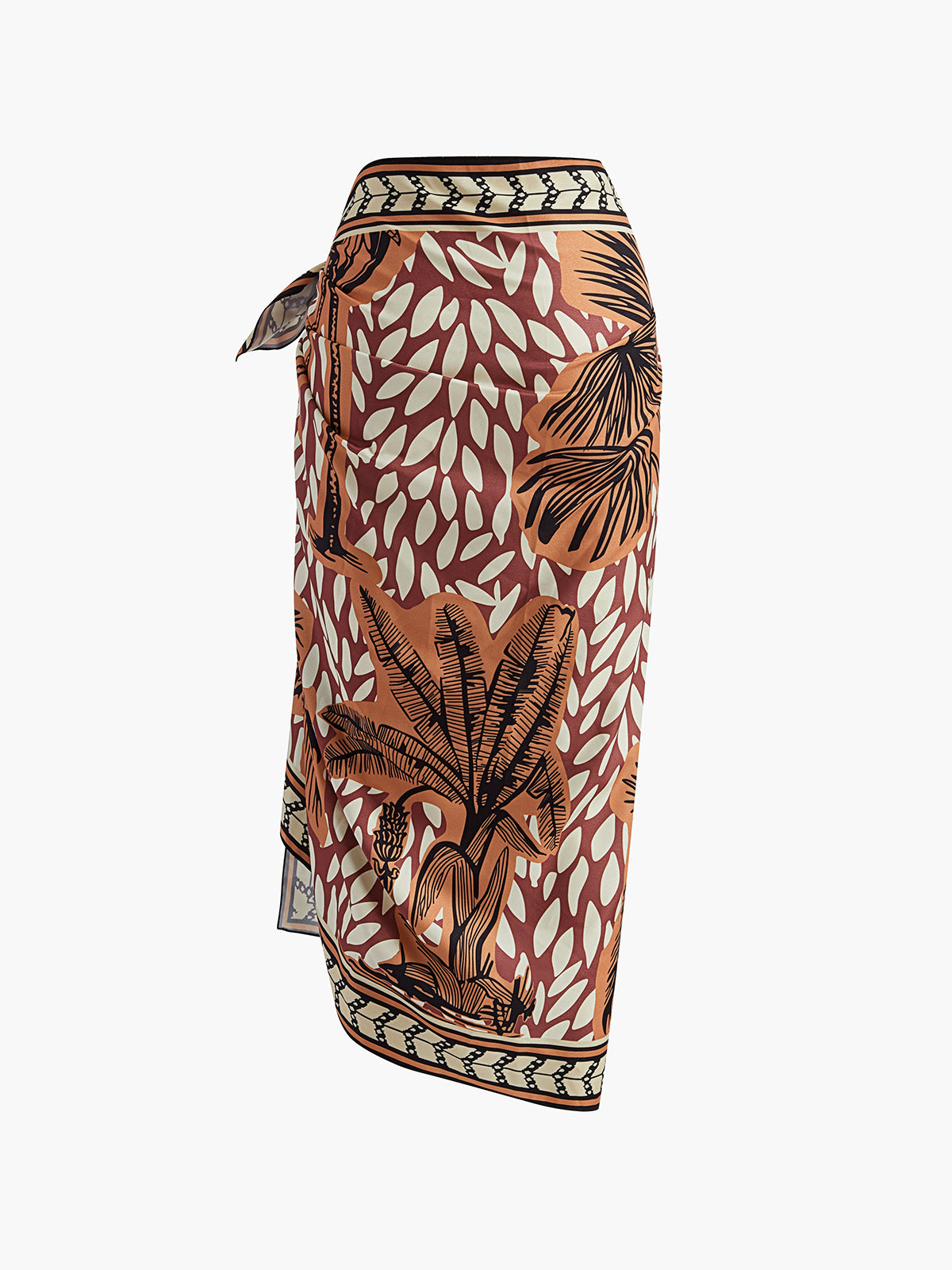 Strandkleid mit Blumenmuster und Knoten