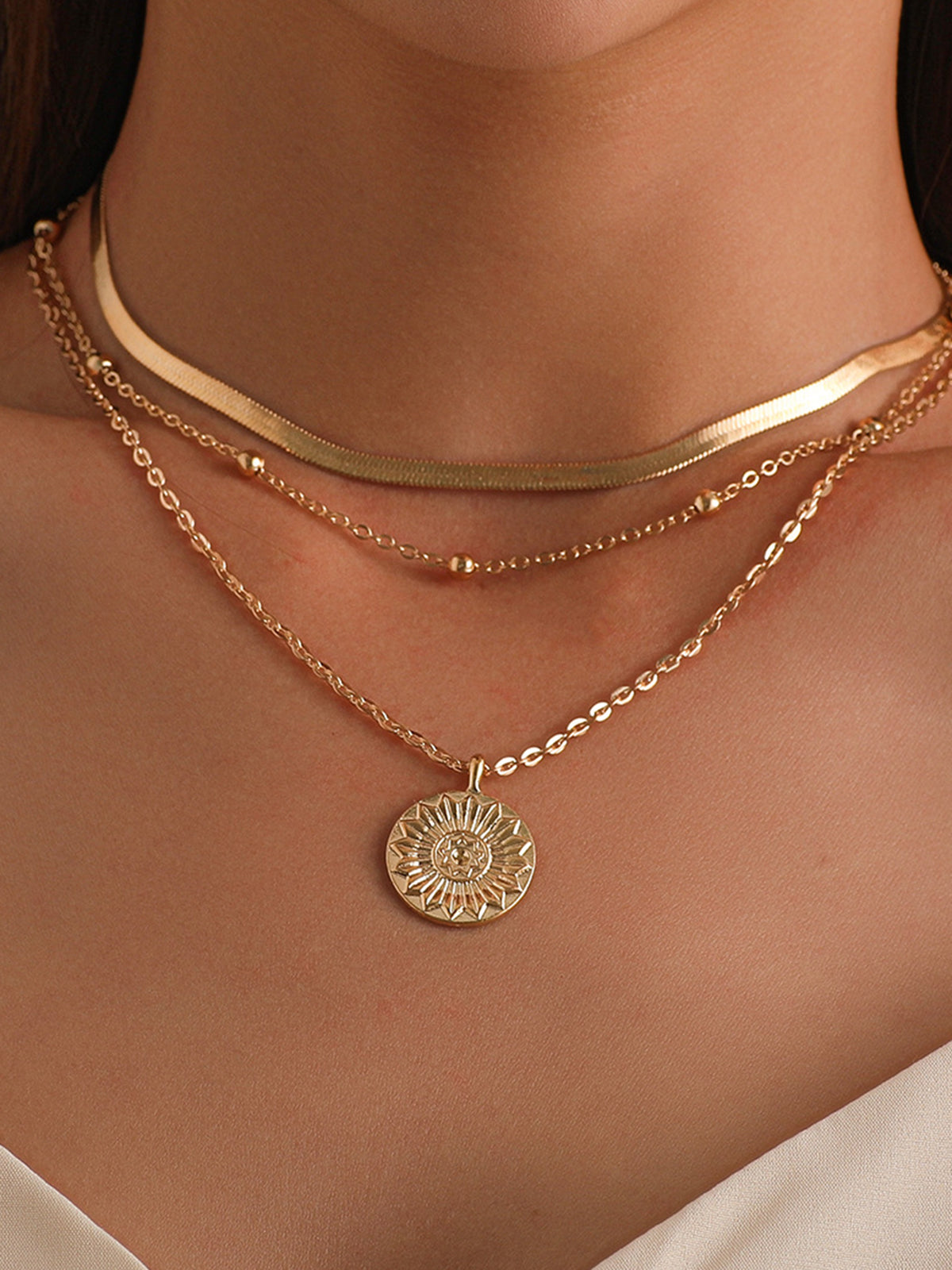 Mehrreihige Kugelperlenkette