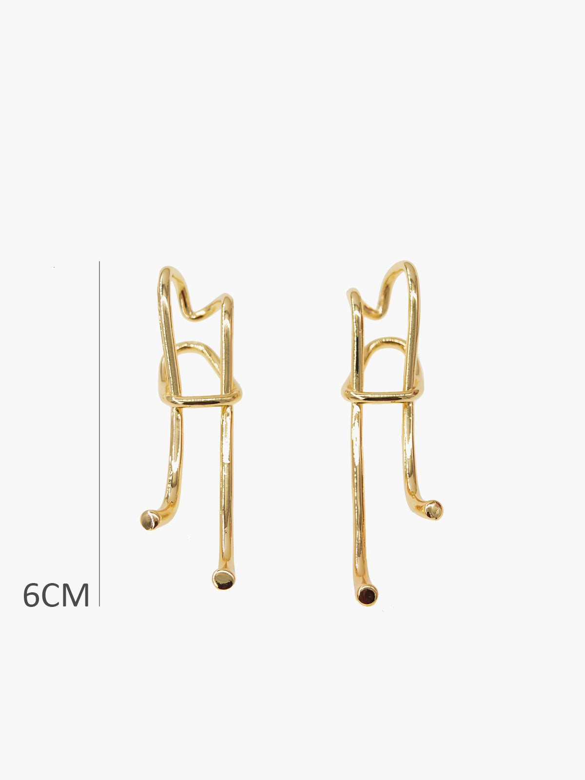 Extravagante lange Retro-Ohrringe