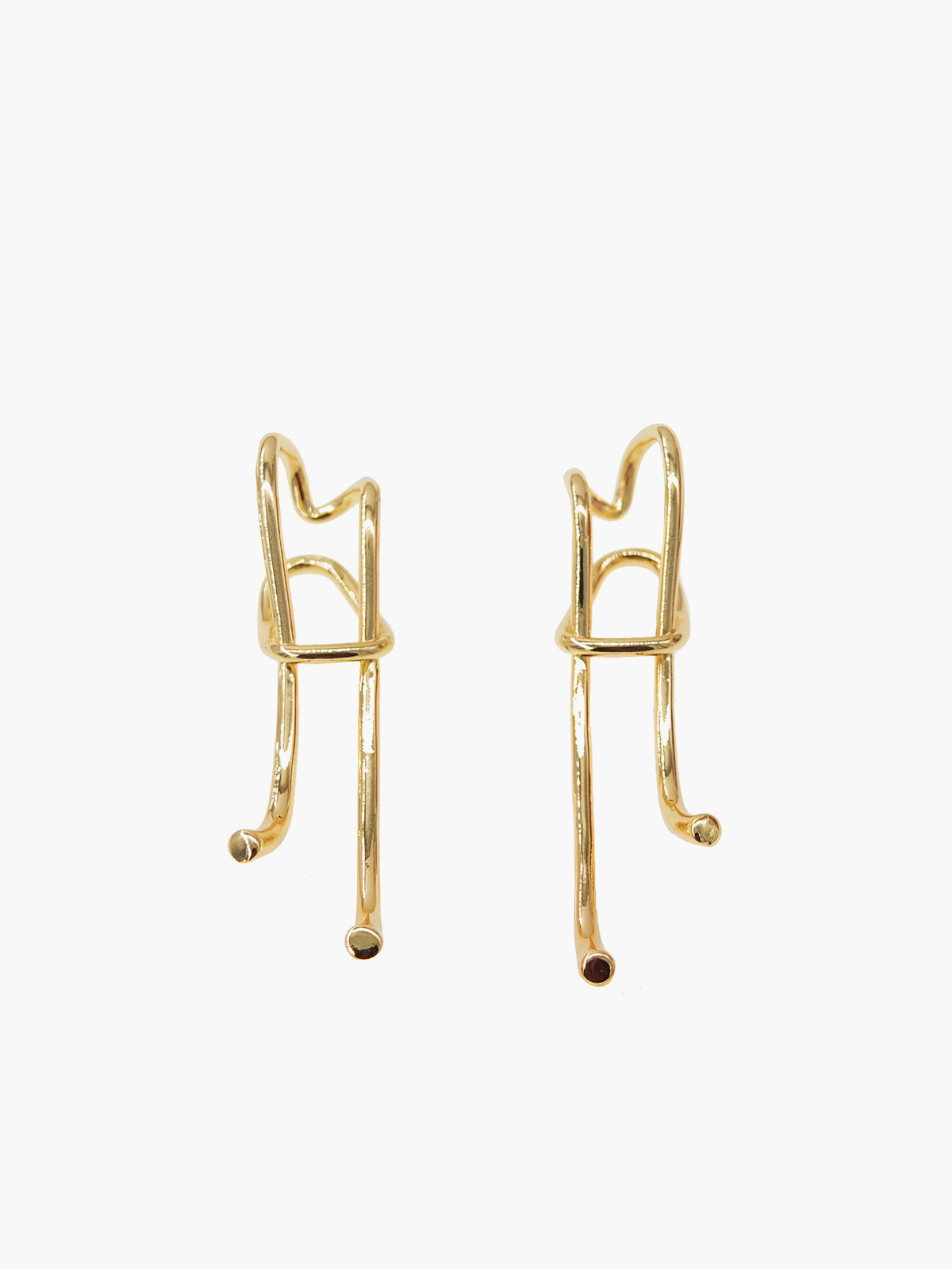 Extravagante lange Retro-Ohrringe