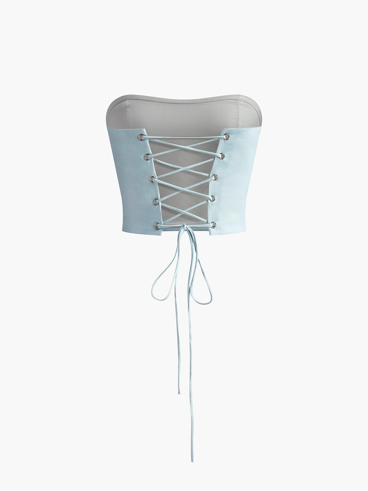 Ensemble jupe longue tube à lacets dégradés