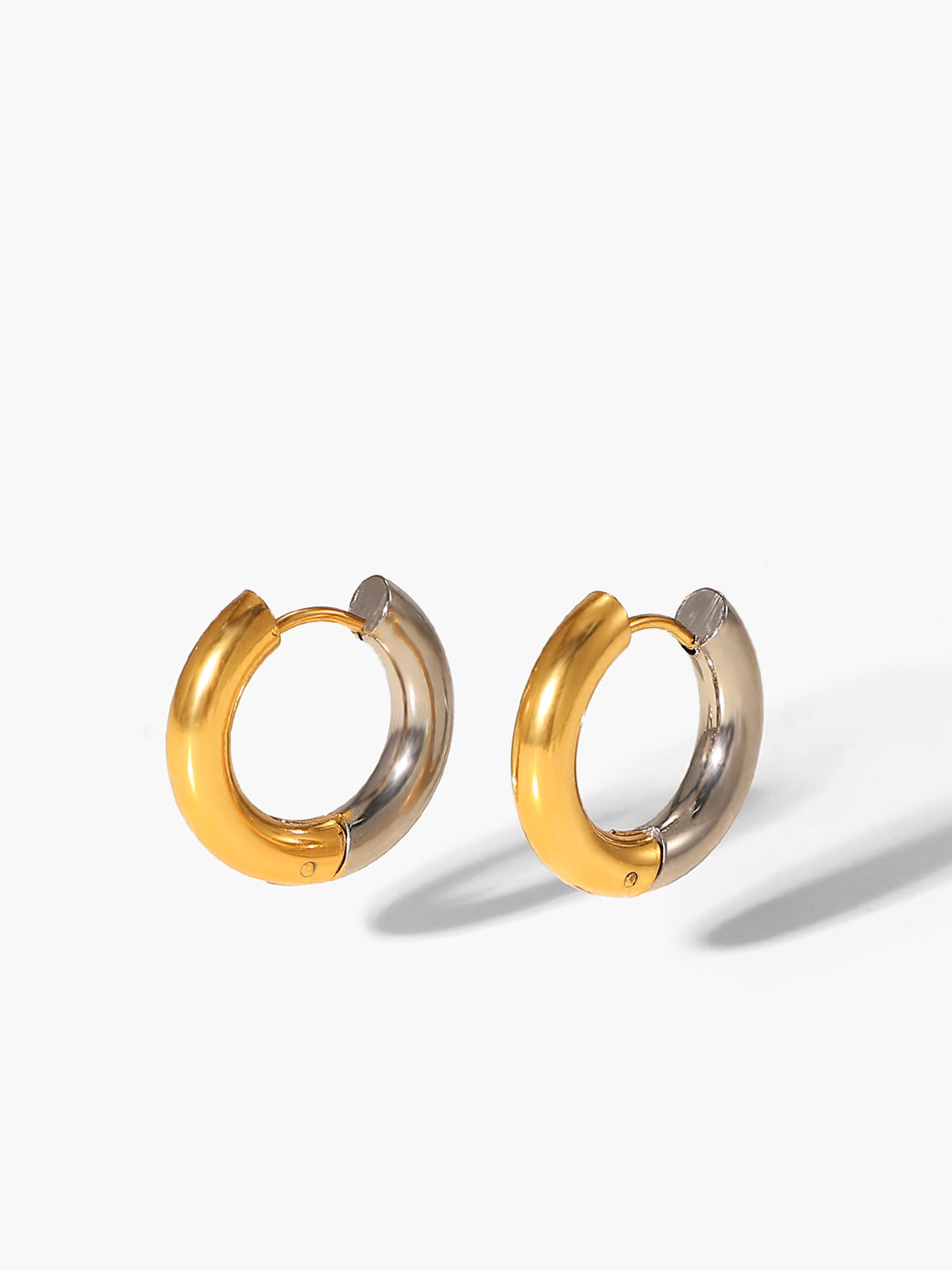 Zweifarbige Creolen mit Spleißtechnik