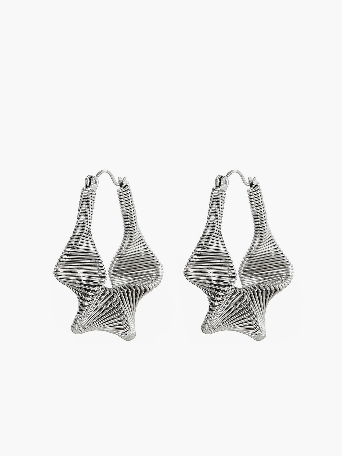 Boucles d'oreilles pendantes Twist Wave