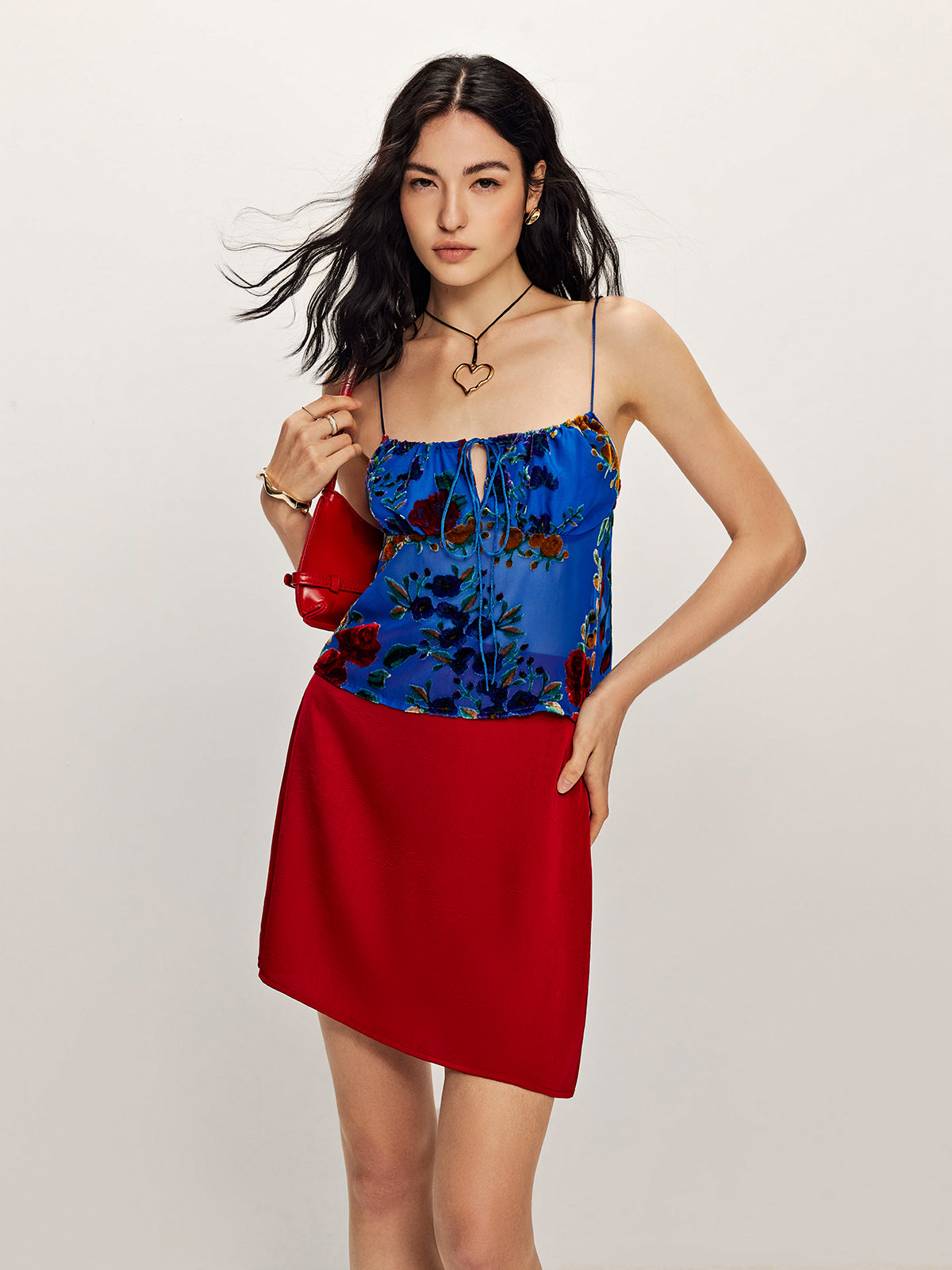 Bedrucktes Schnür-Top