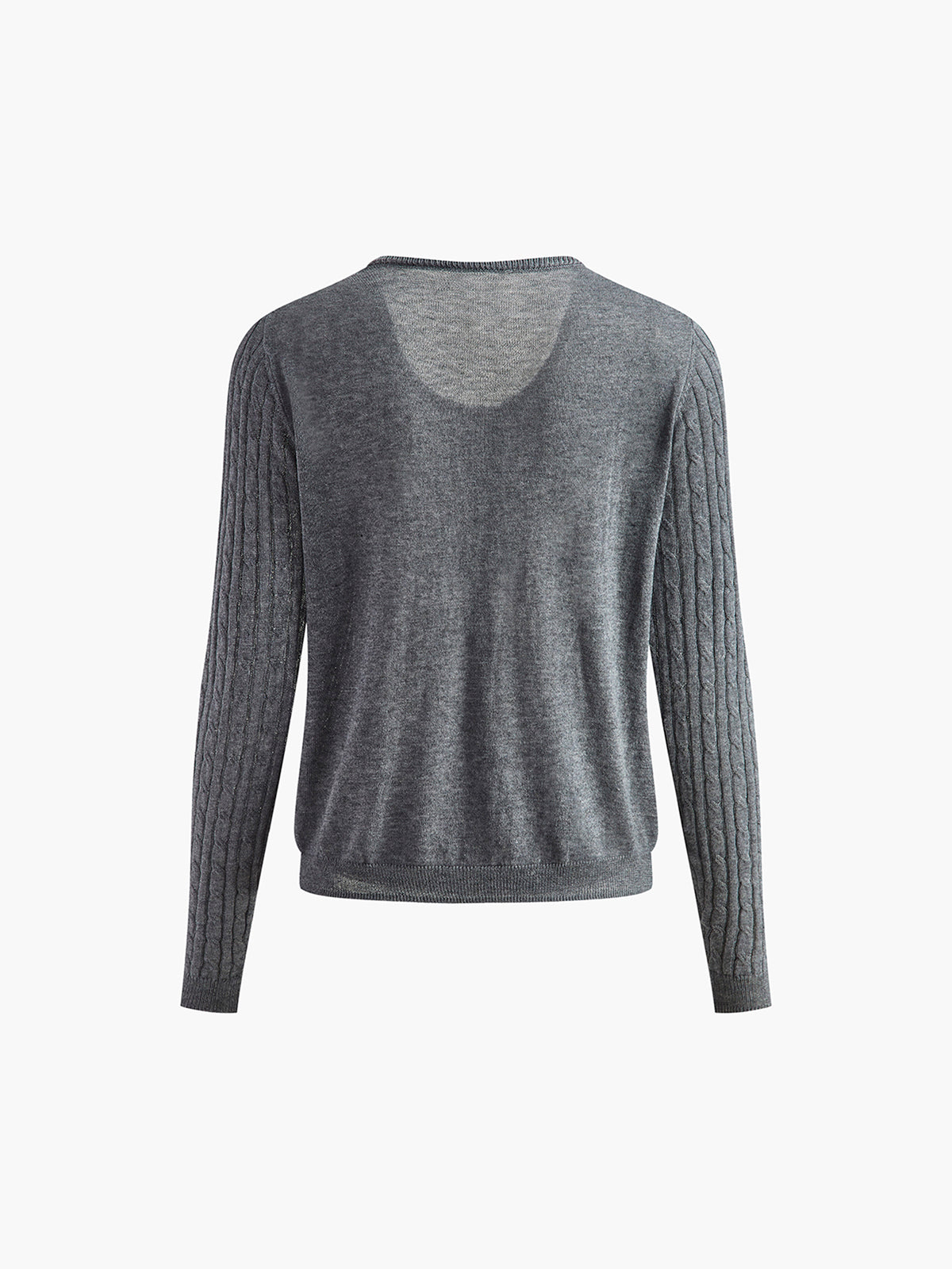 Gilet en maille torsadée jacquard