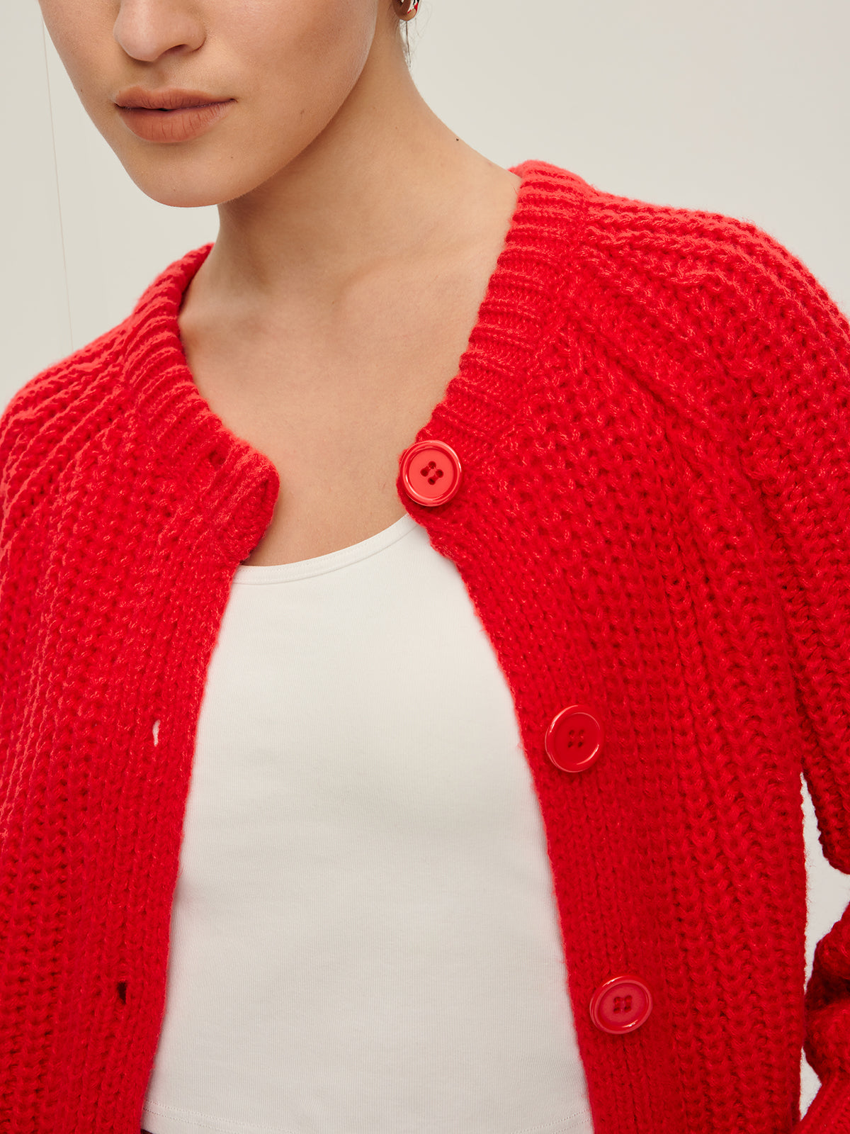 Gilet uni à boutons