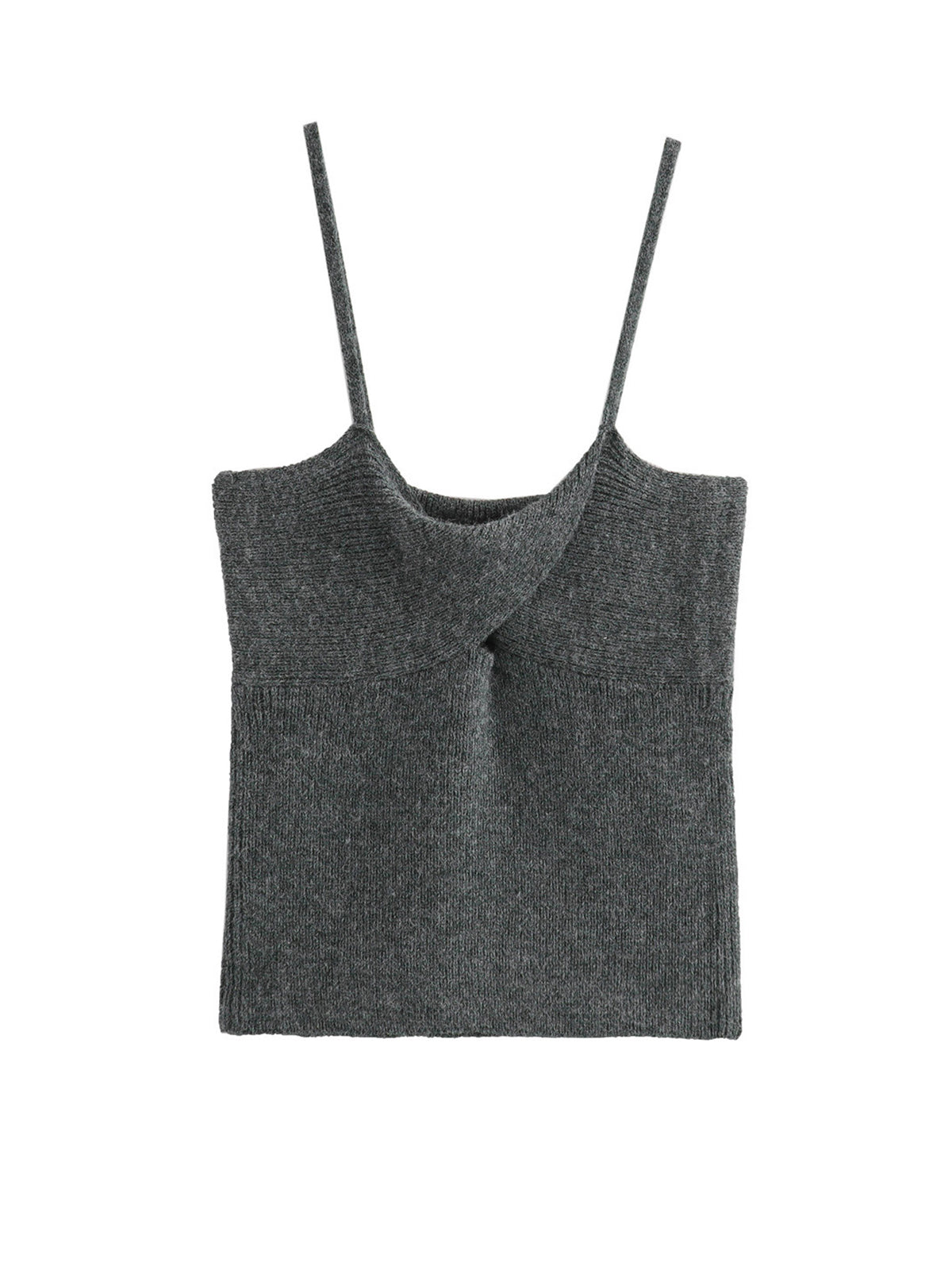 Gilet sans manches à fines bretelles et nœud