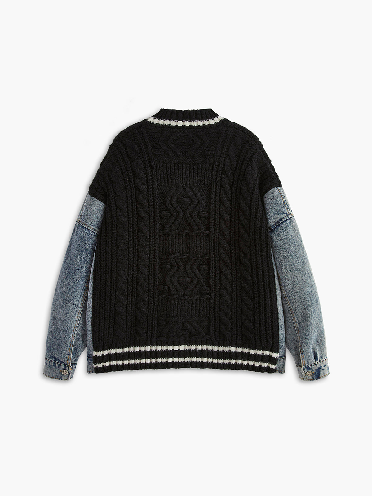 Cardigan aus Wollmischung mit Farbblockmuster