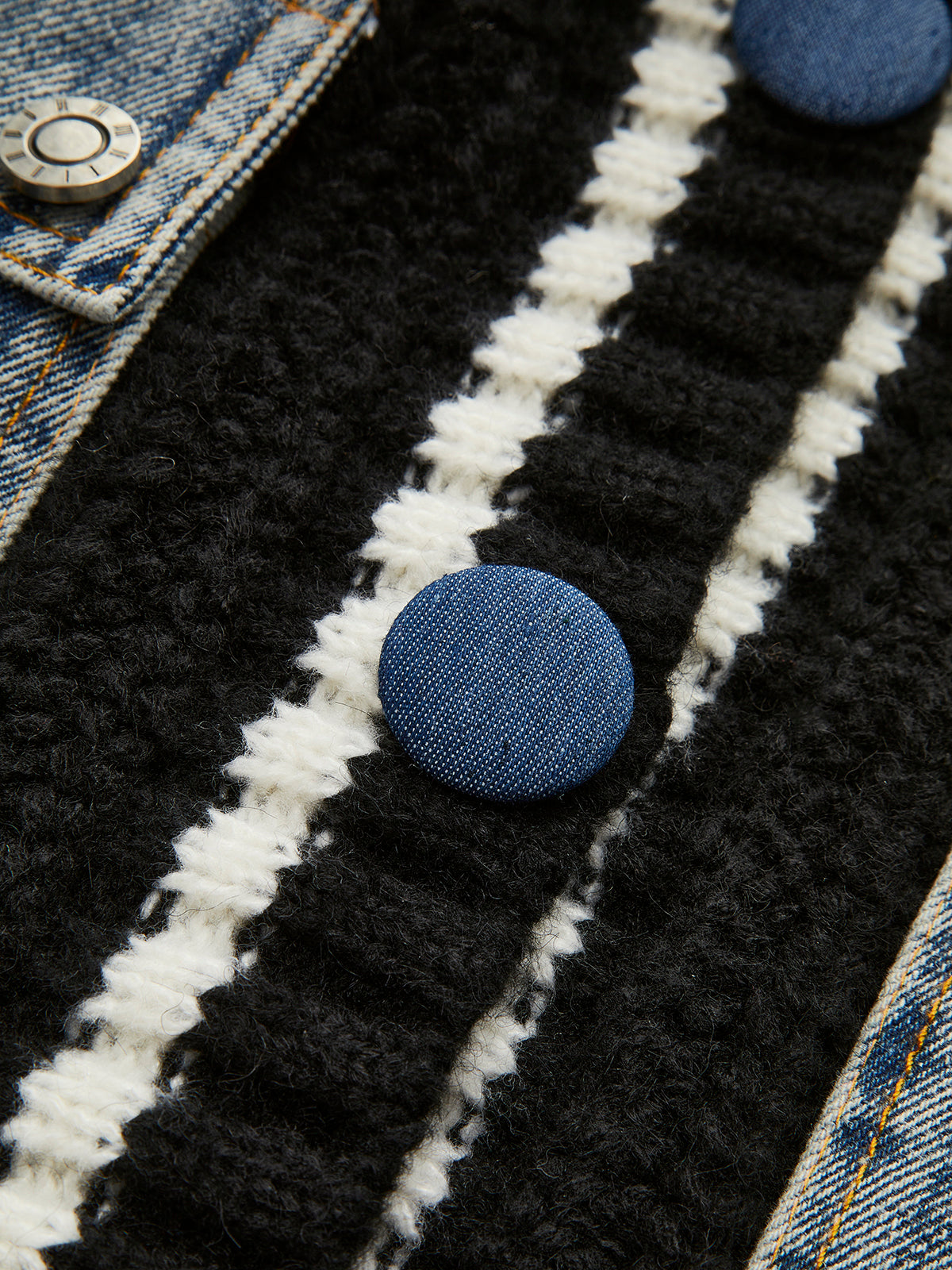 Cardigan aus Wollmischung mit Farbblockmuster