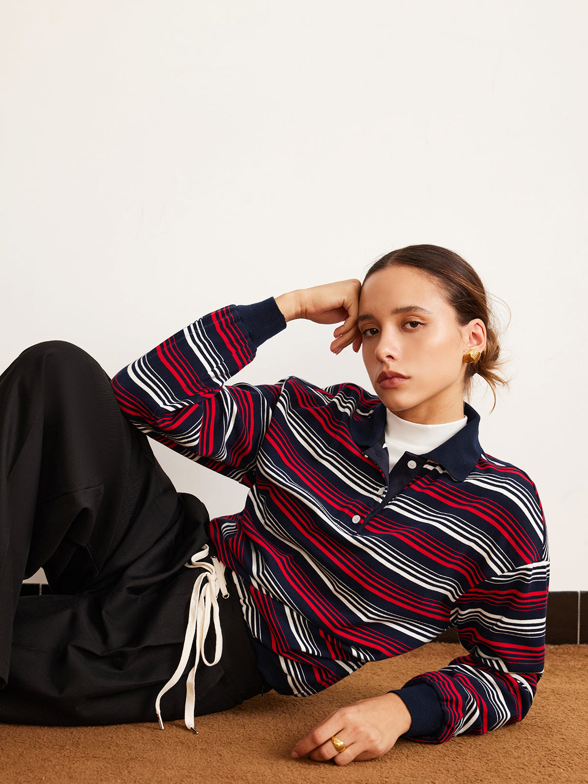 Polo-Shirt mit Retro-Streifen