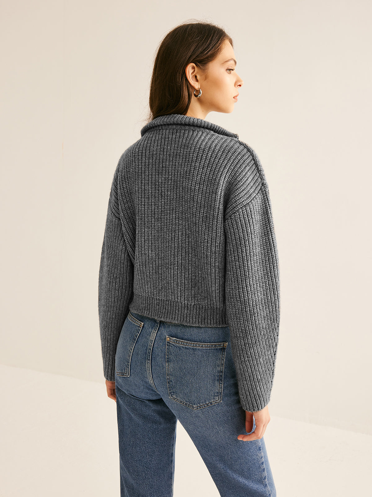 Gilet uni à double fermeture éclair