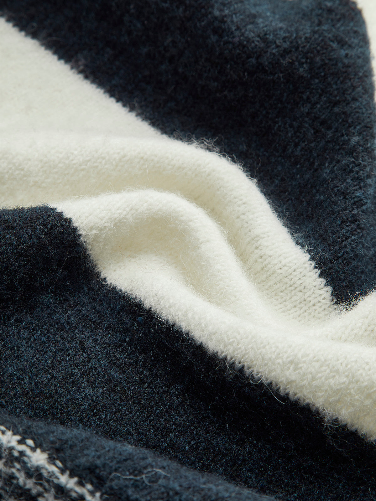 Gilet rayé en laine mélangée à taille cintrée