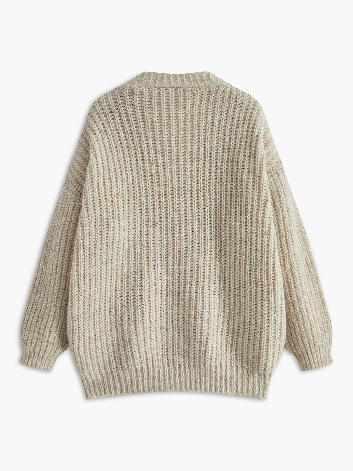 Cardigan à poches et col en V avec bordure contrastée