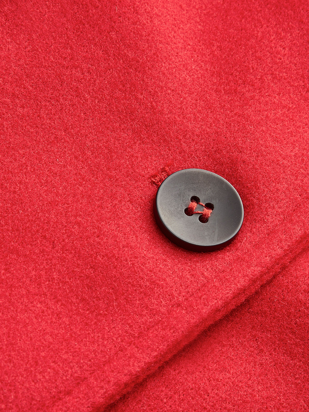 Essentieller langer Tweed-Wollmantel