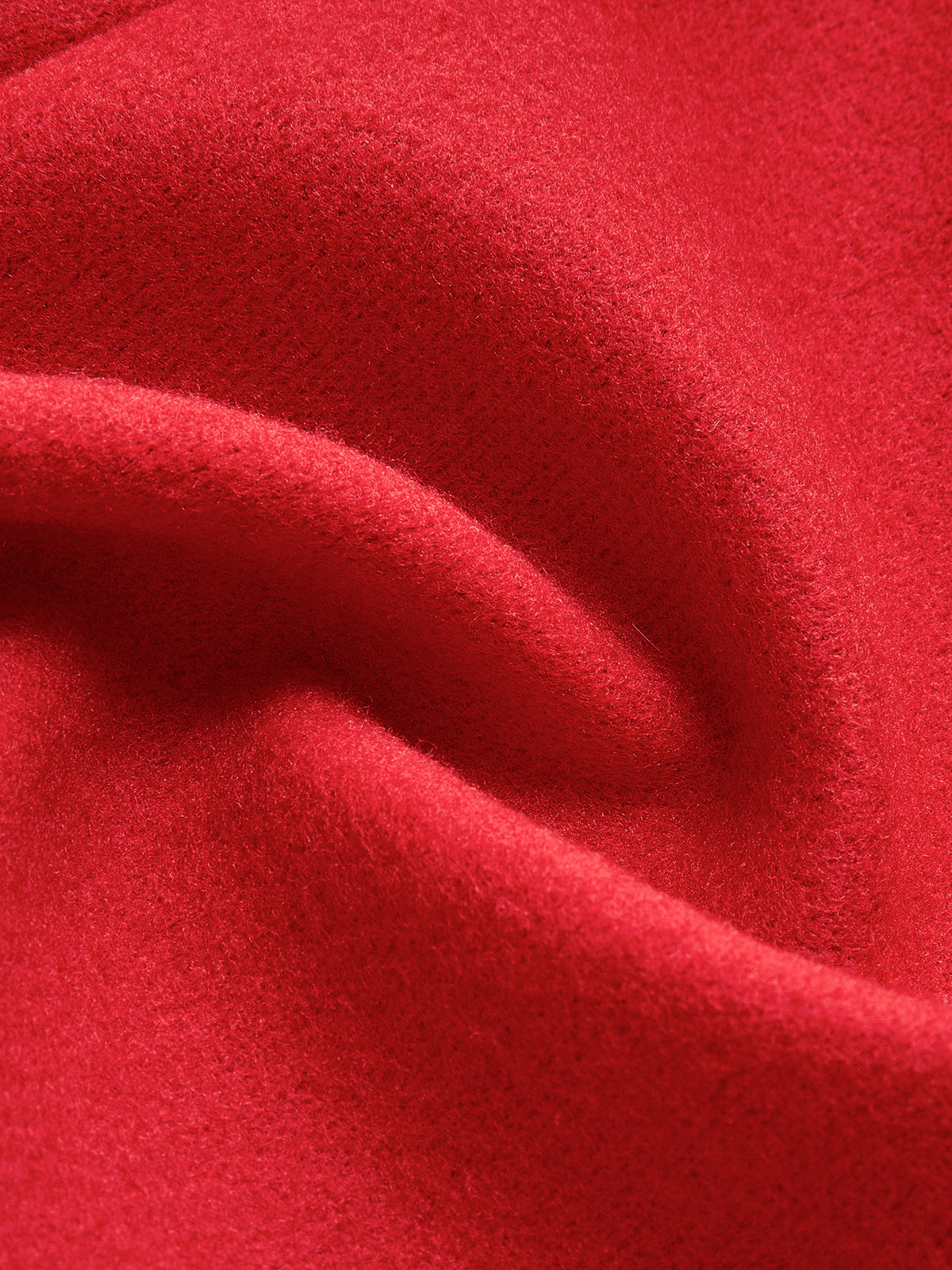 Essentieller langer Tweed-Wollmantel