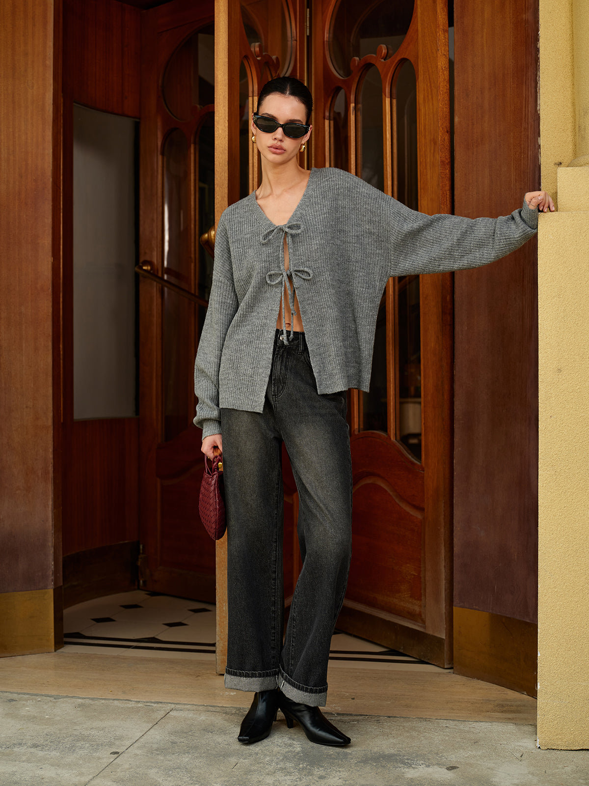 Jeans mit geradem Schnitt und Taschen