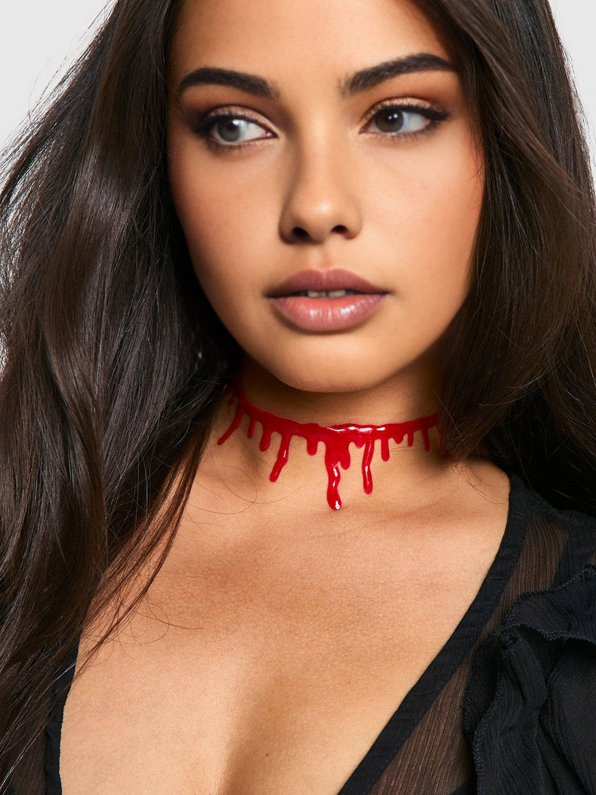 Halloween-Imitat-Bluttropfen-Choker-Halskette