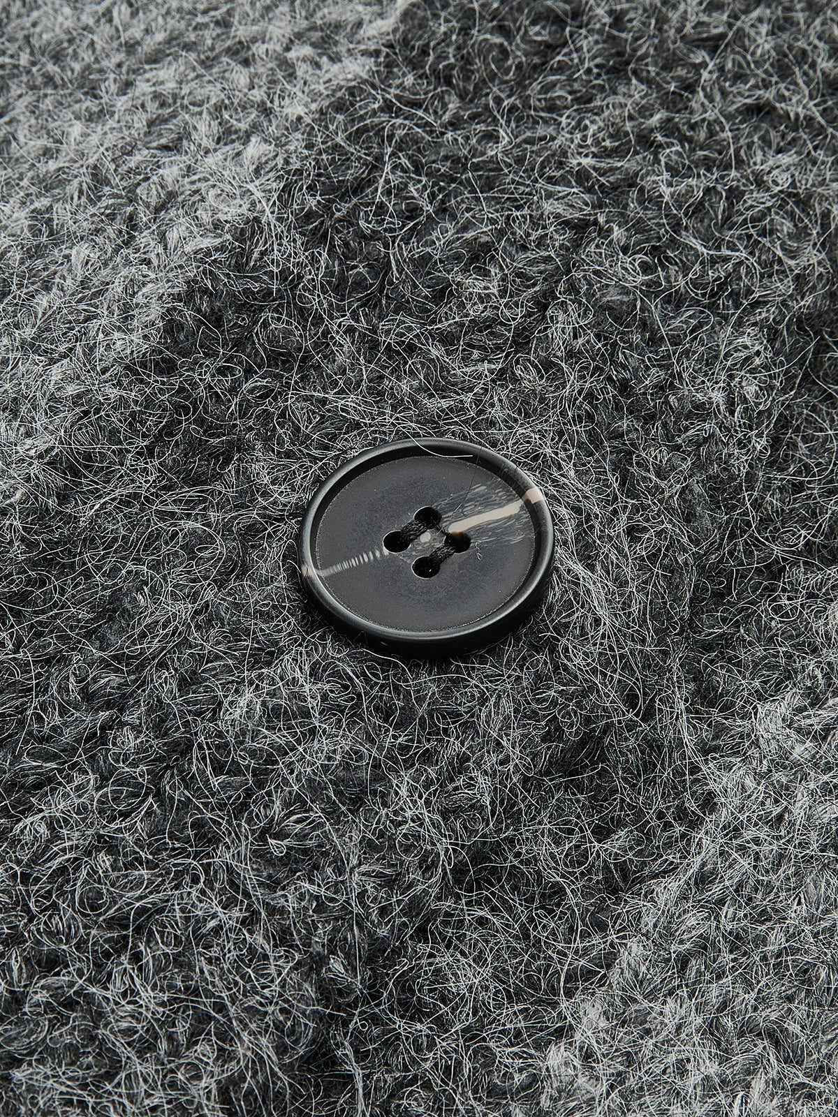 V-Neck Panel Pockets Knit Outerwear