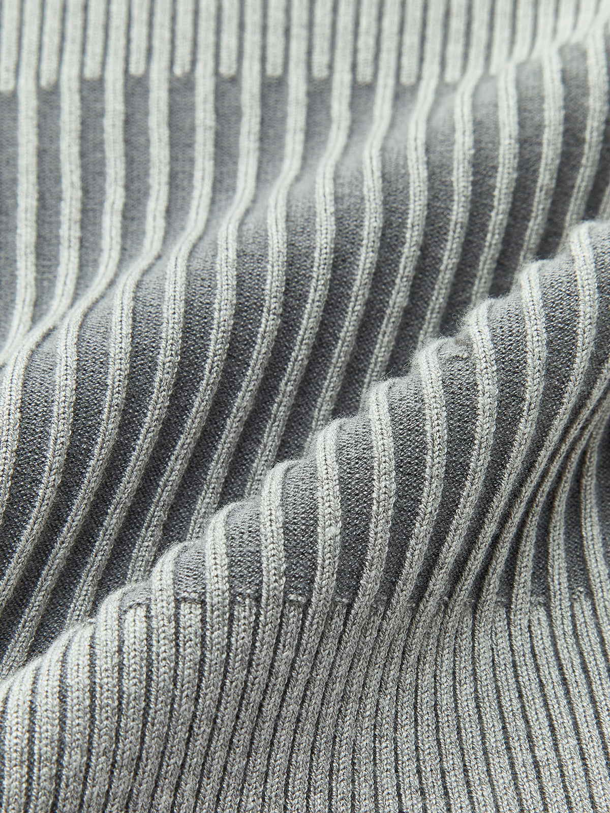 Haut en maille à col rond color block