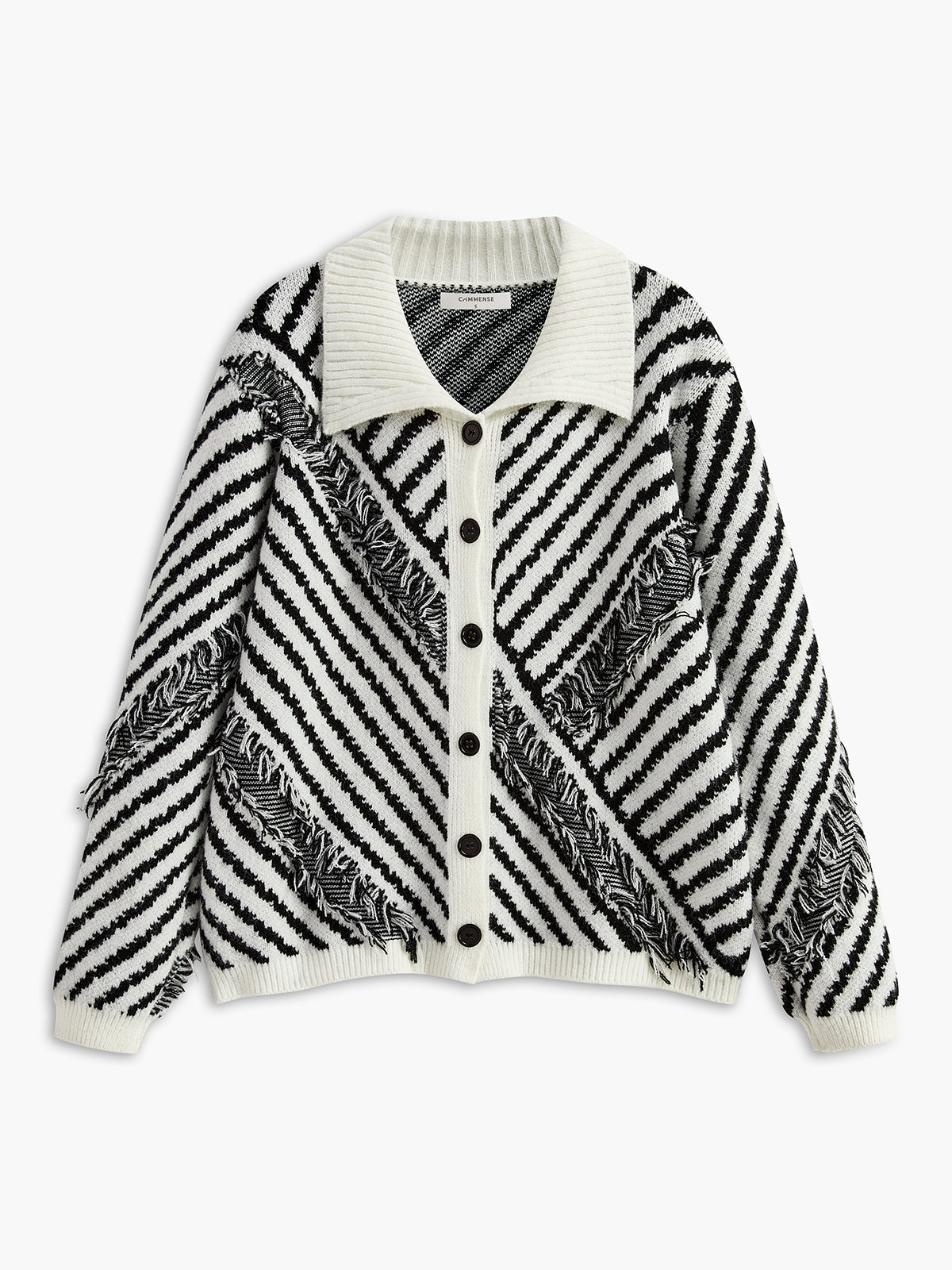 Gilet bohème à revers boutonnés