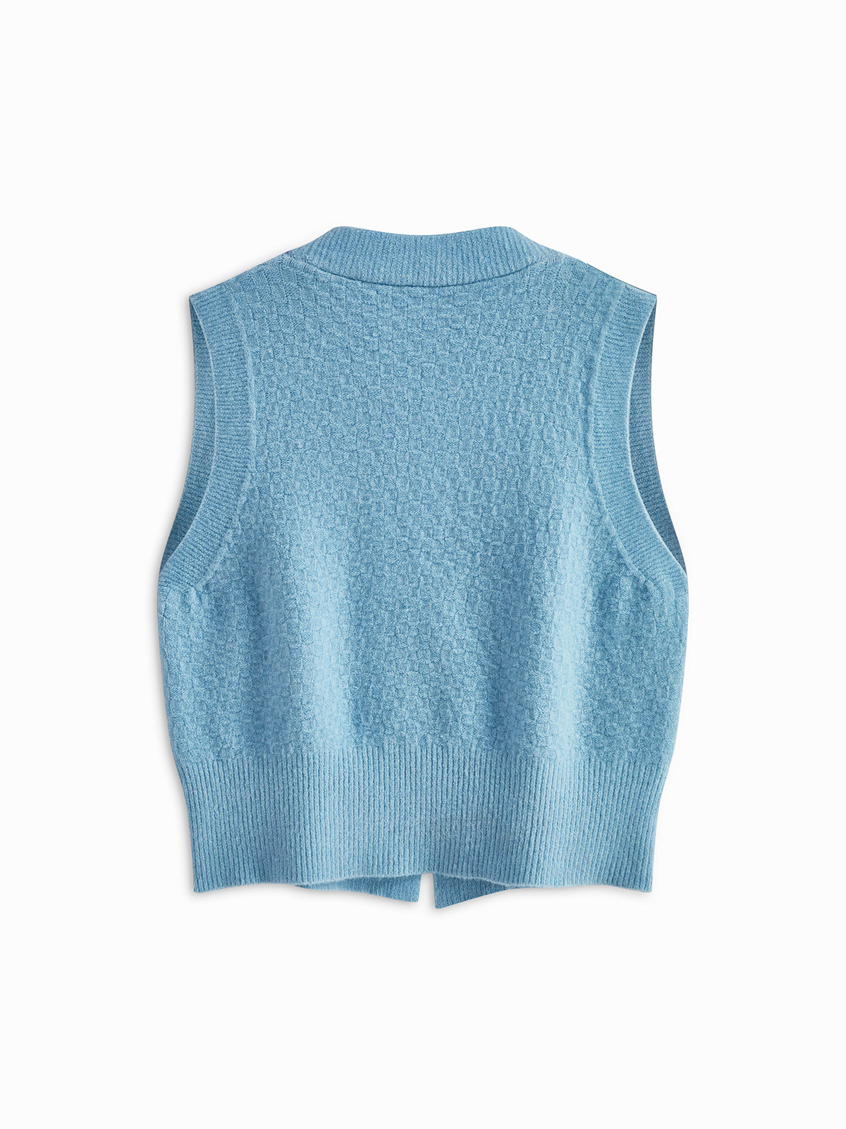 Gilet sans manches à bretelles croisées orné de perles