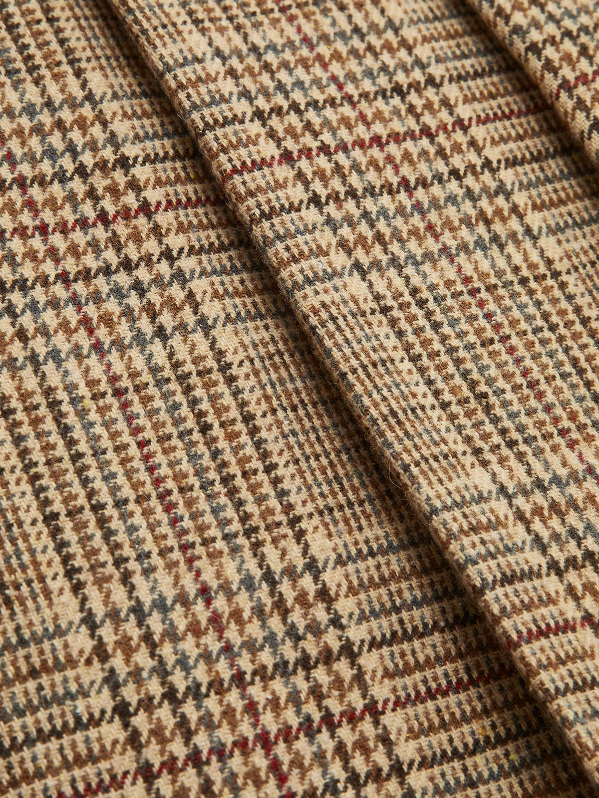 Tweed-Faltenrock mit Reißverschluss