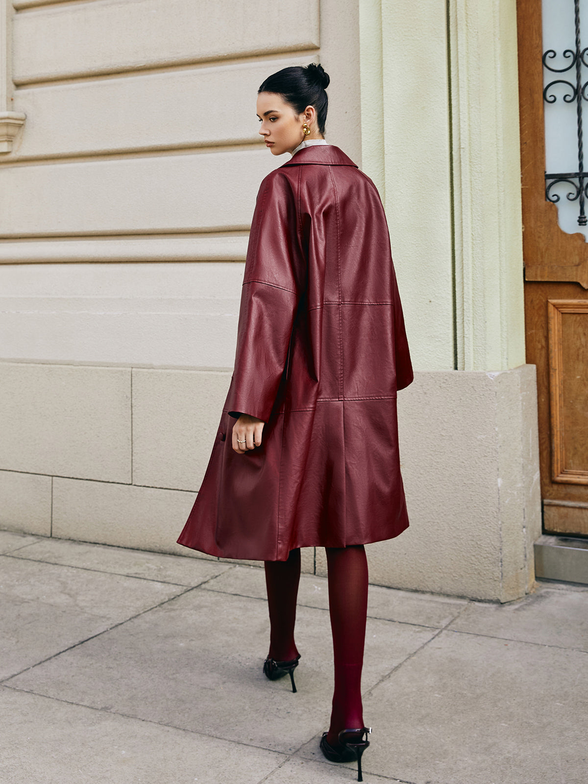 Vintage-Jacke aus Kunstleder