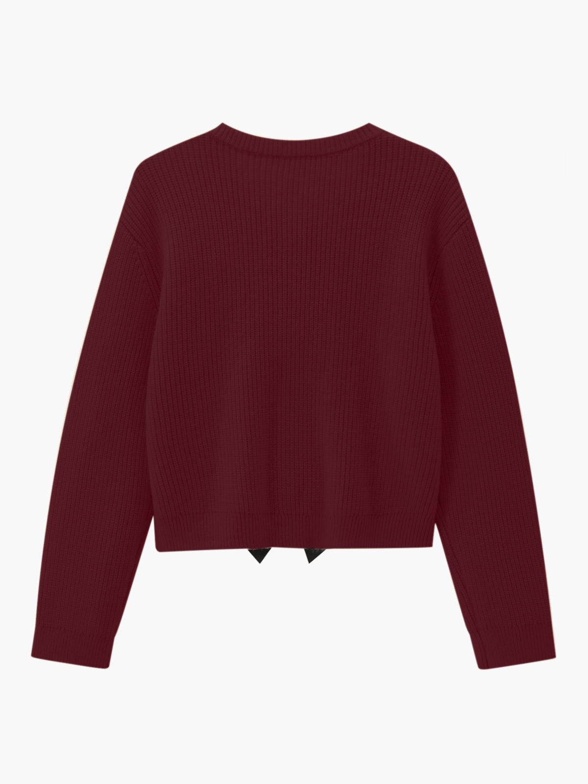 Pull chaud côtelé à nœud