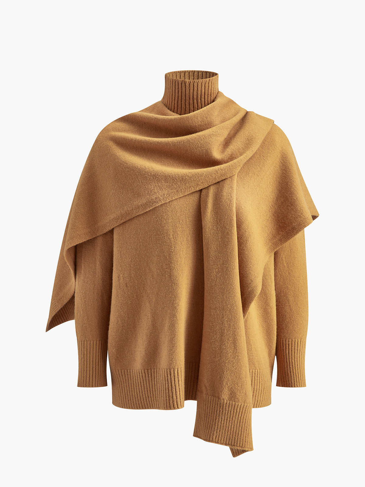 Ensemble pull et pantalon trois pièces à col montant uni