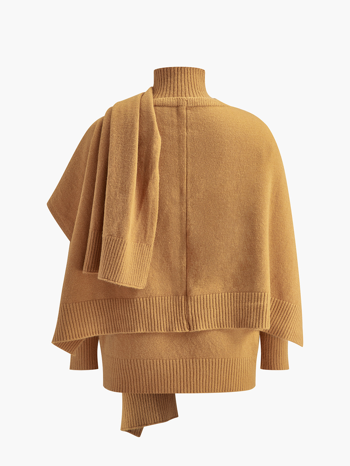 Ensemble pull et pantalon trois pièces à col montant uni