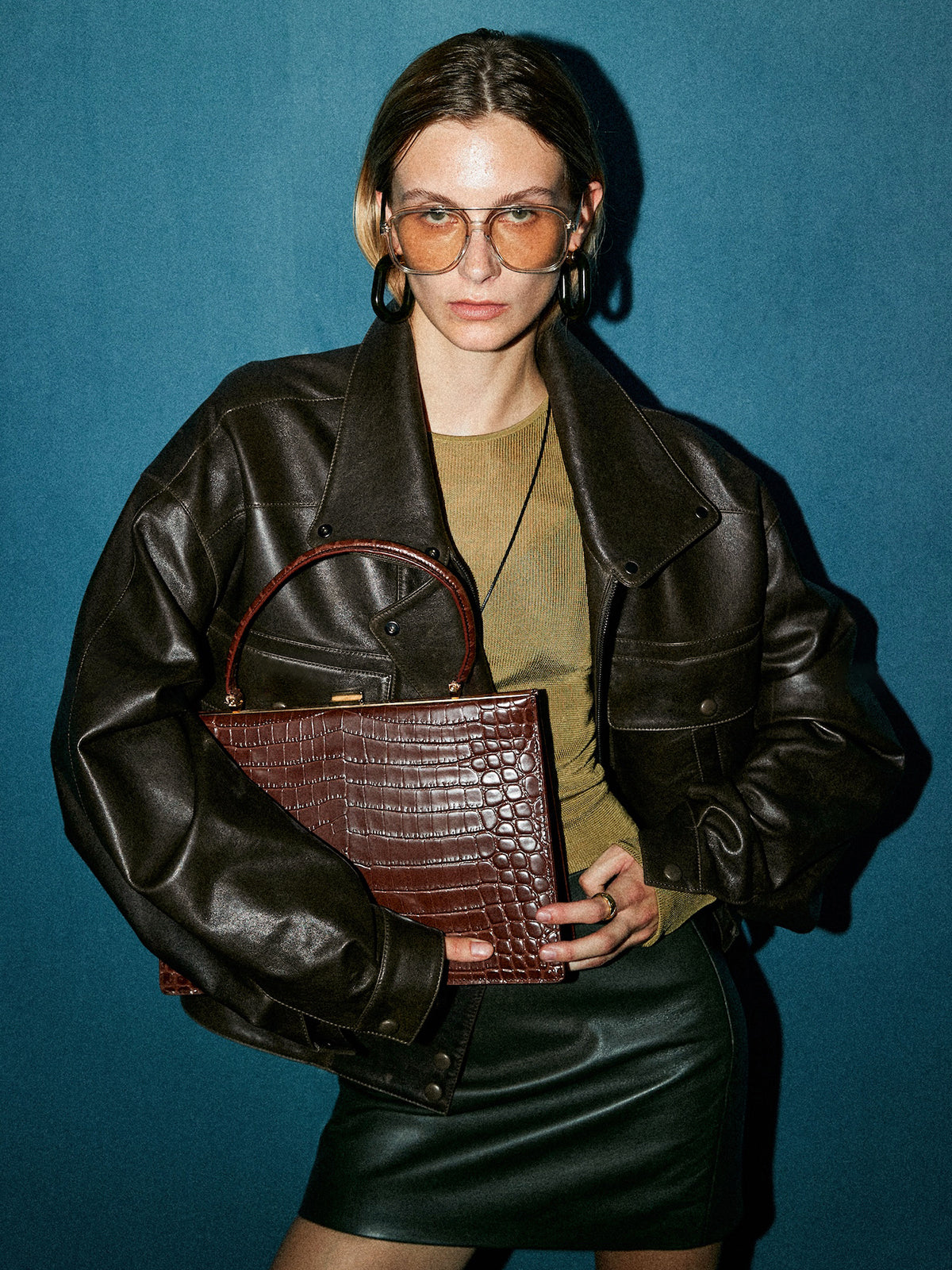 Vielseitige Shift-PU-Lederjacke