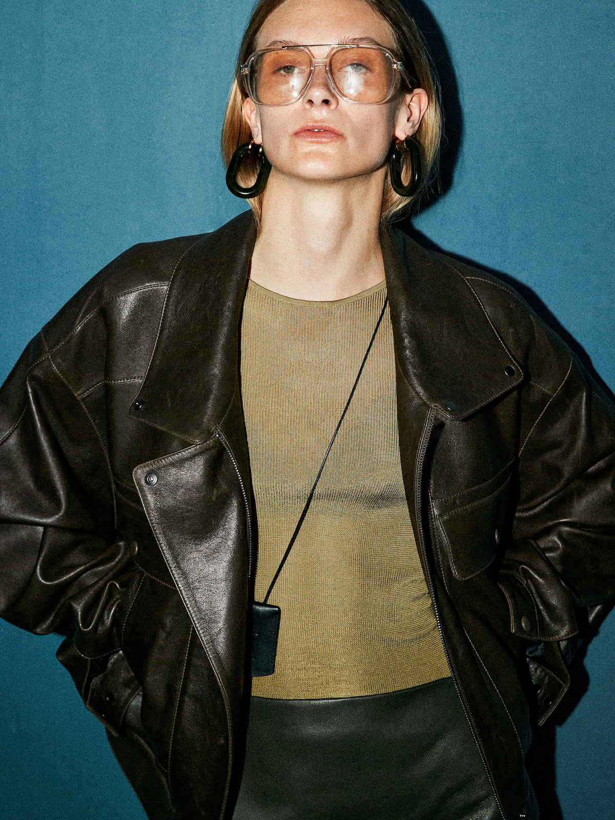 Vielseitige Shift-PU-Lederjacke