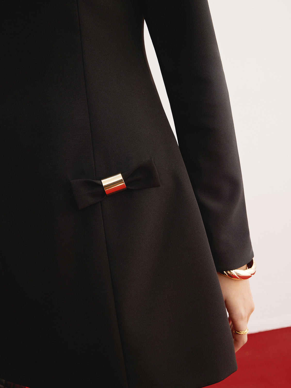 Robe courte unie et moulante décontractée