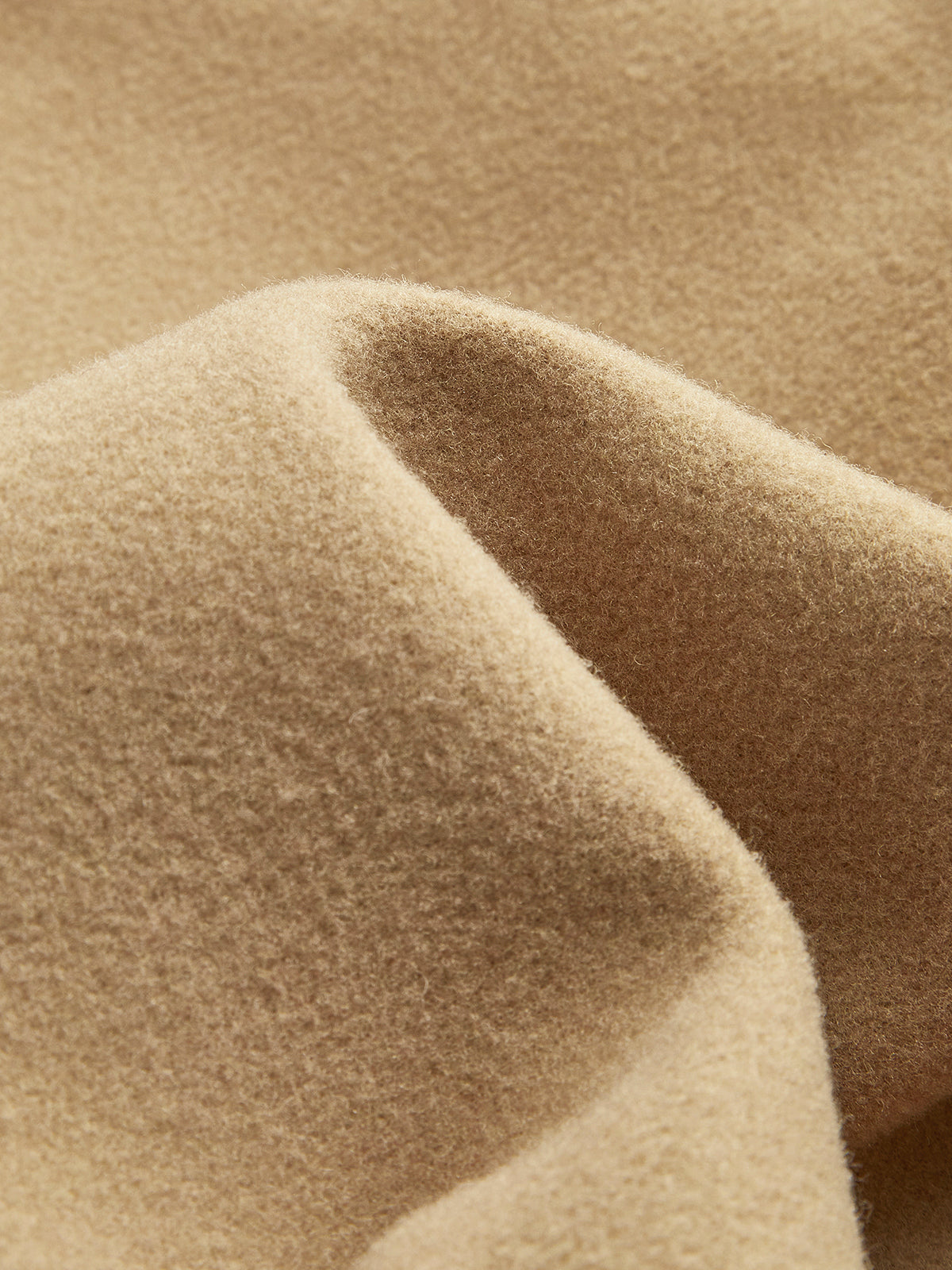 Manteau long minimaliste oversize en laine