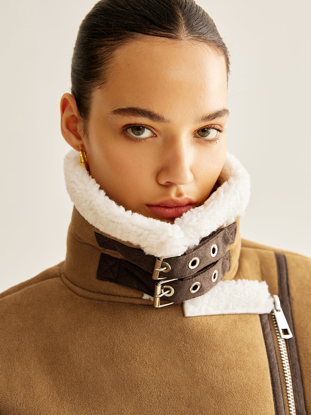 Asymmetrical Zipper Fleece Vest