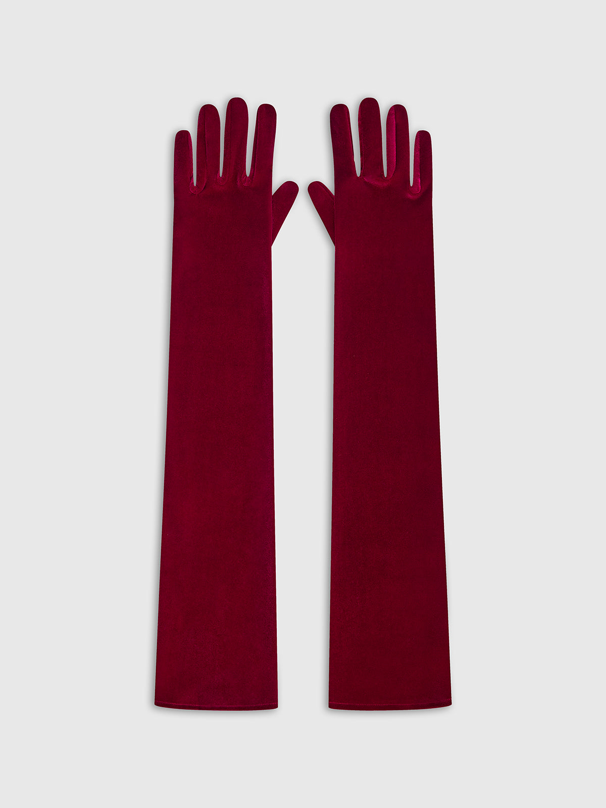Gants longs de soirée en velours