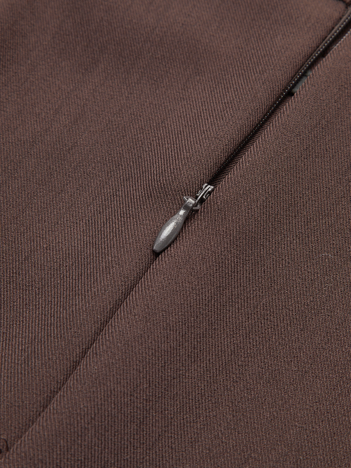 Utility-Plissee-Midirock mit Gürtel