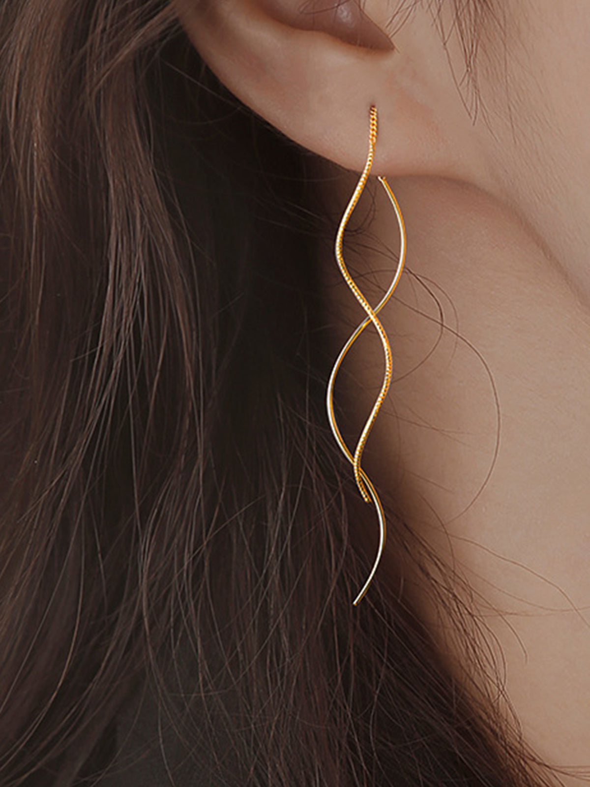 Boucles d'oreilles à pompons en spirale