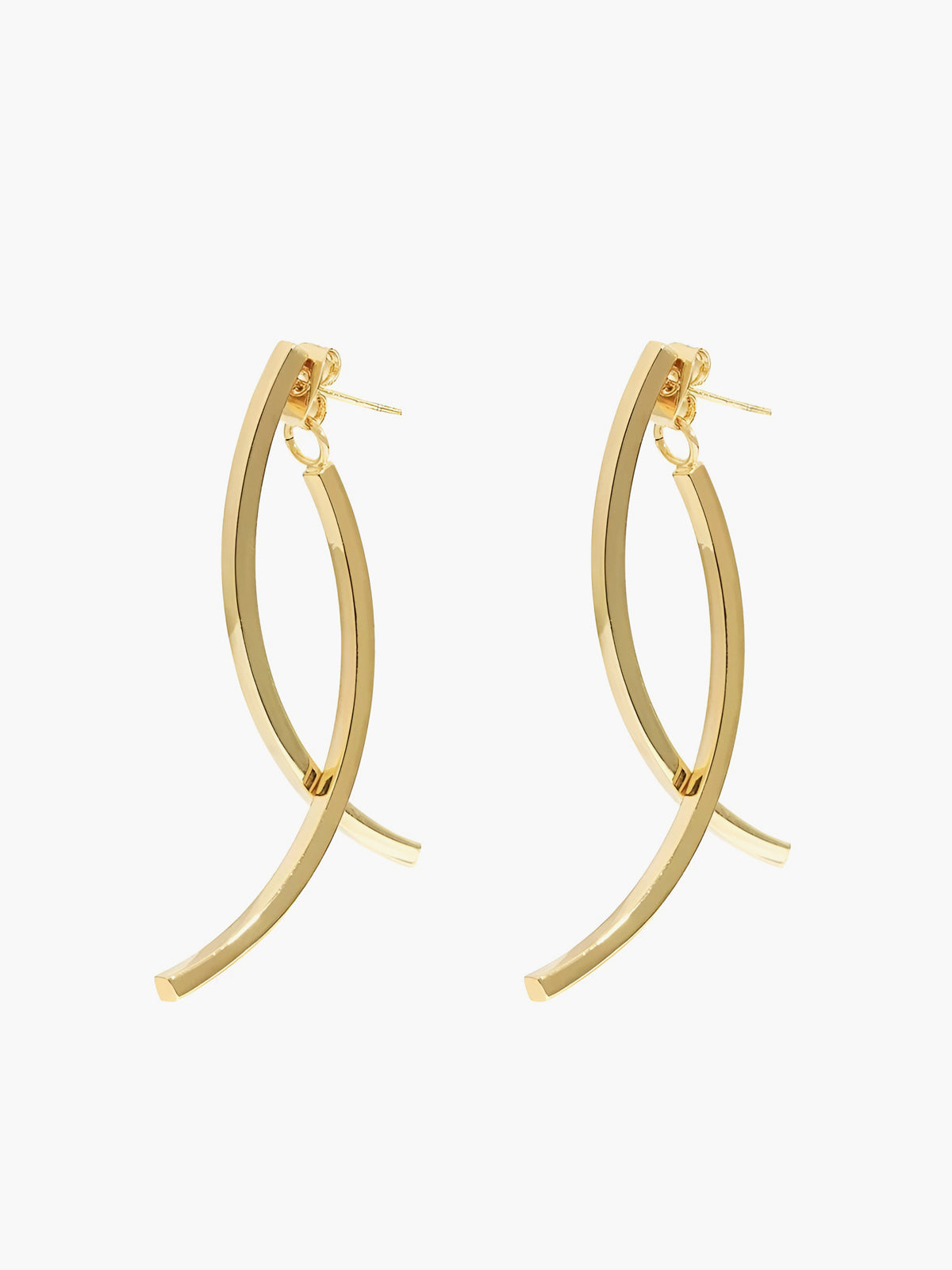 Boucles d'oreilles pendantes géométriques