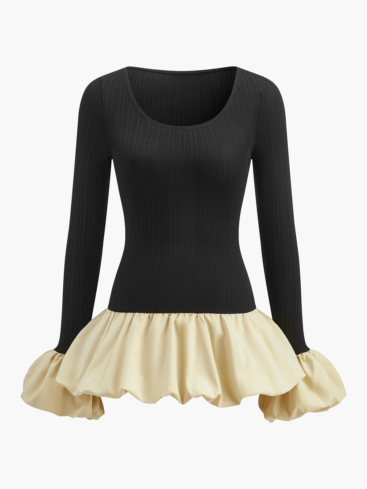 Kurzes Kleid mit Taillenpanel