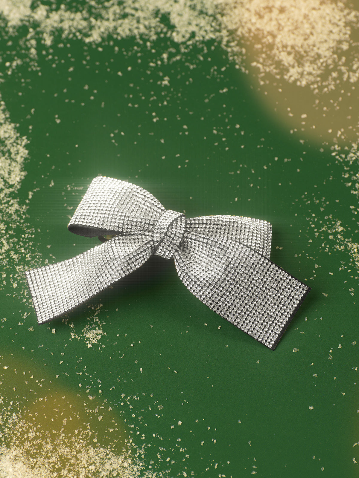 Haarspange mit Strassschleife