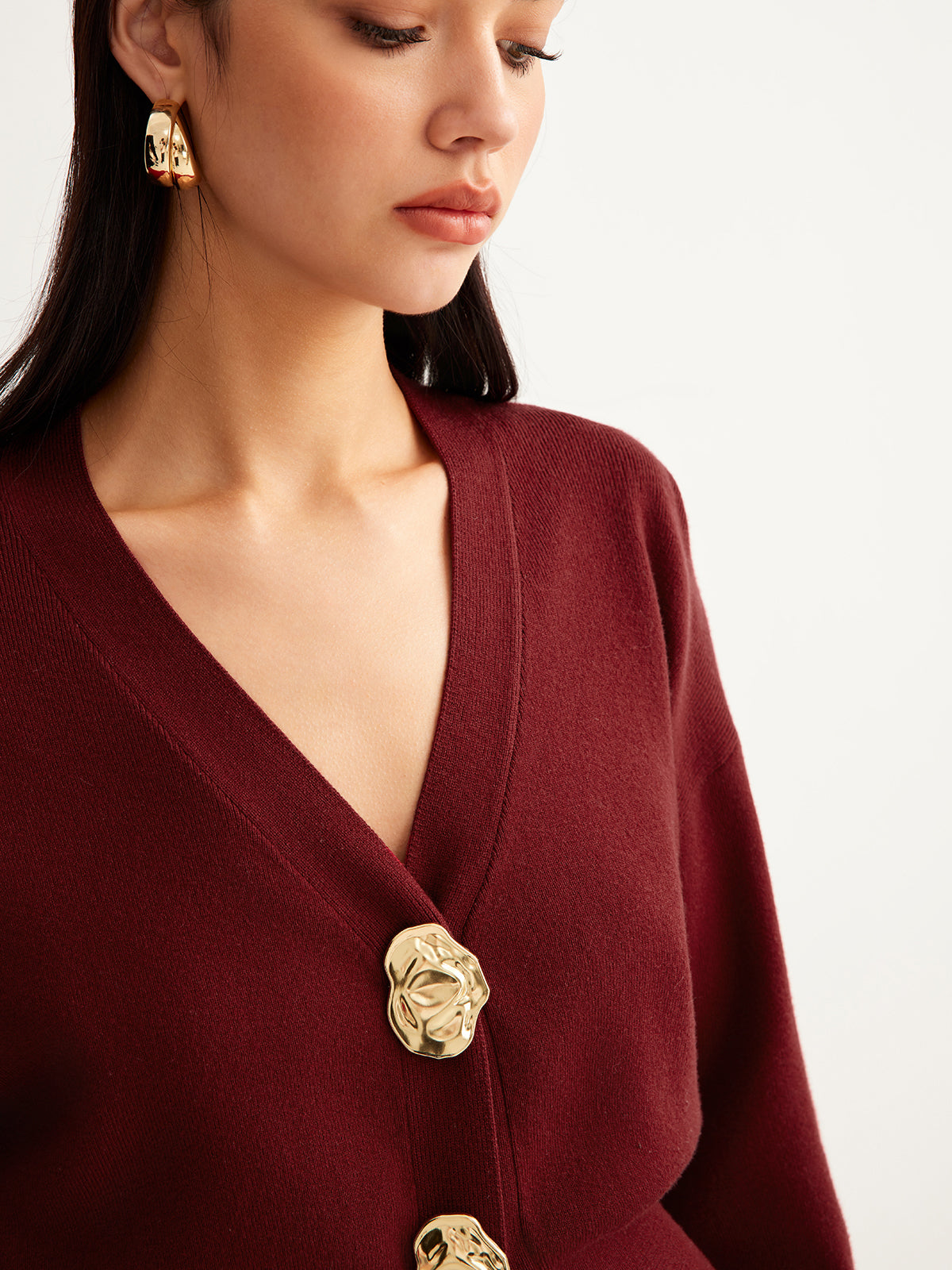 Pull fendu à boutons métalliques pour petites tailles