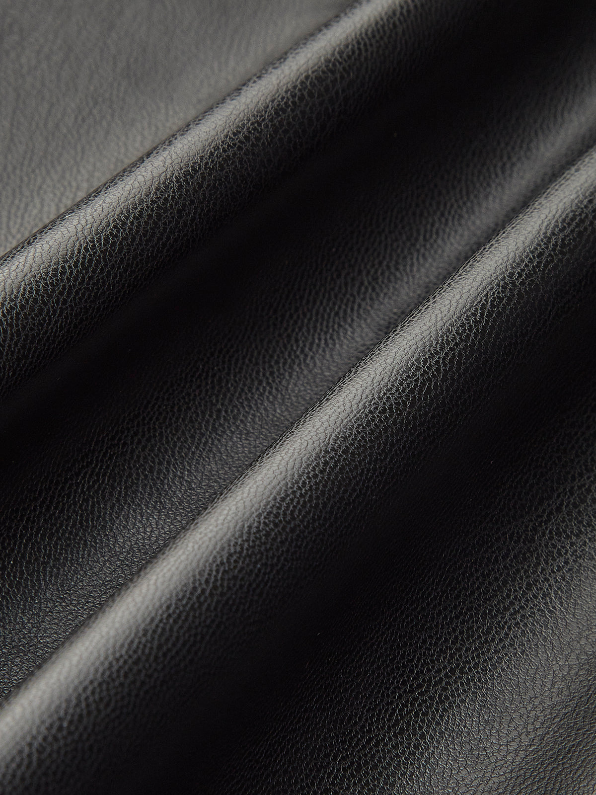 Kleid mit Falteneinsatz aus Kunstleder